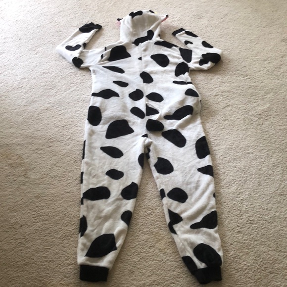Adult Onesie Halloween Cow Costume - Picture 3 of 16